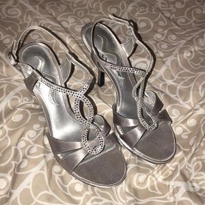 Silver High Heels